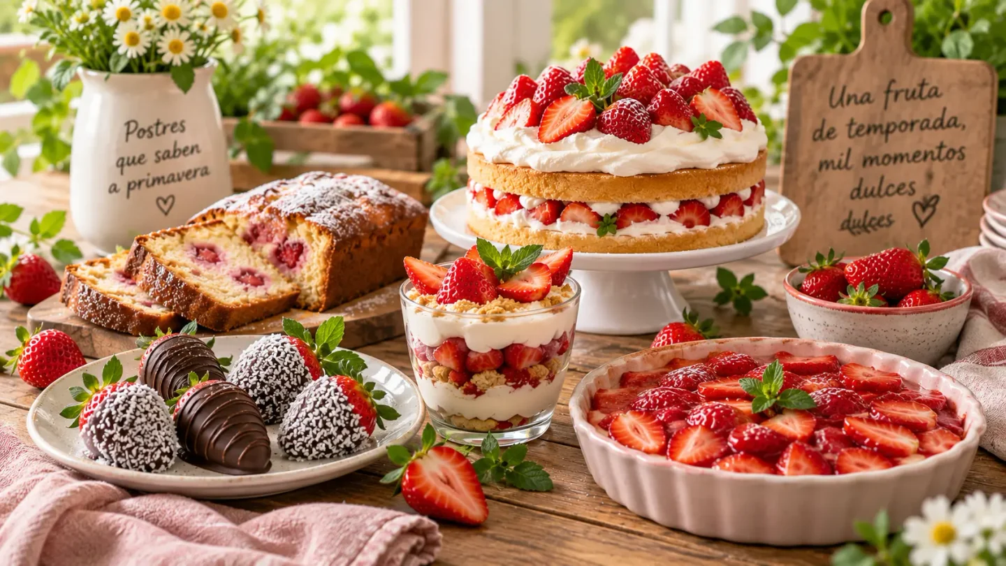 Postres con frutillas: 5 recetas fáciles para aprovechar la temporada